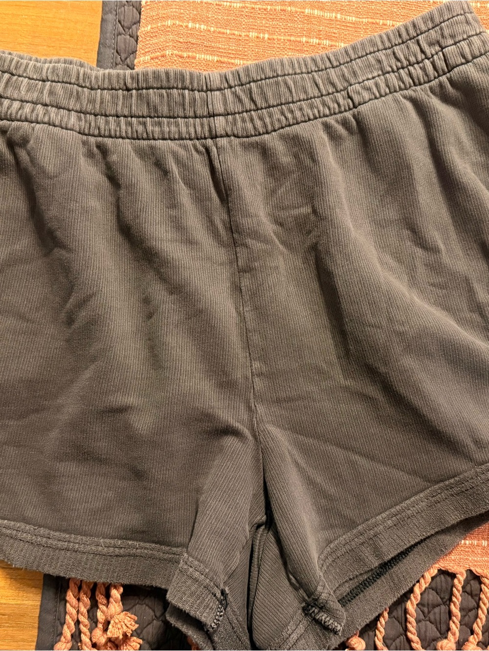 Aerie Dark Gray Elastic Waist Shorts